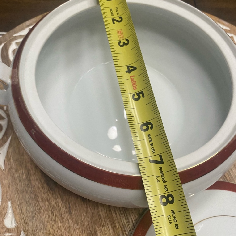Vintage crown empire serving bowl with lid - Picture 9 of 10